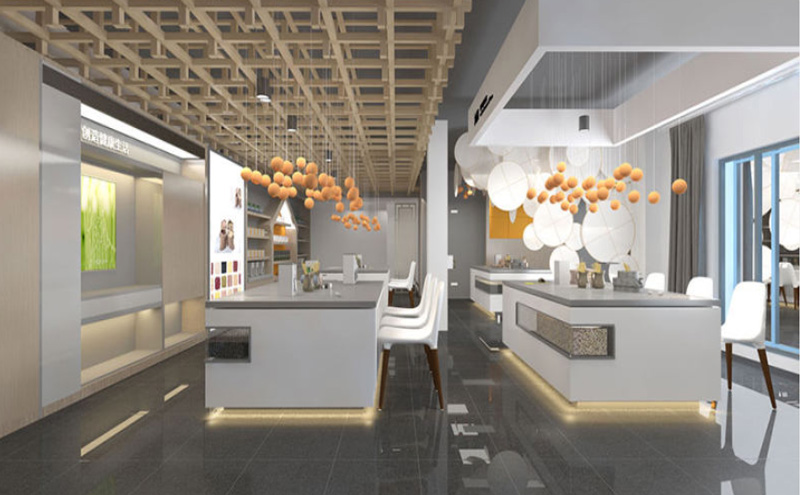 九陽美郡現(xiàn)代簡(jiǎn)約展廳裝修