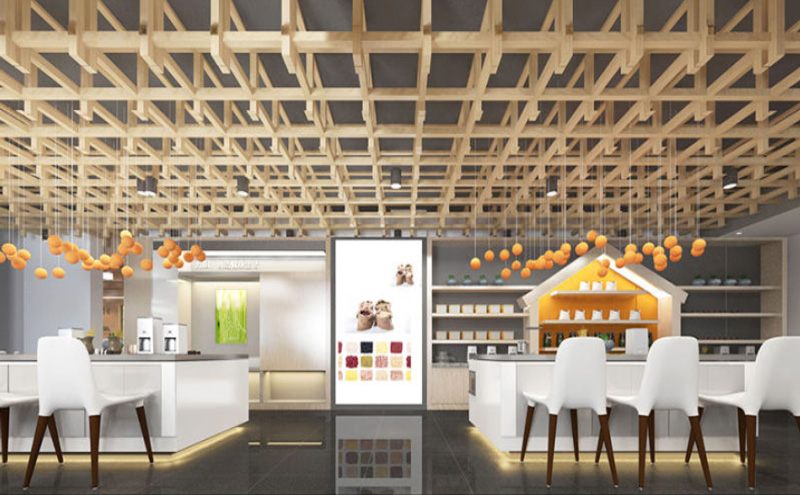 九陽美郡現(xiàn)代簡(jiǎn)約展廳裝修